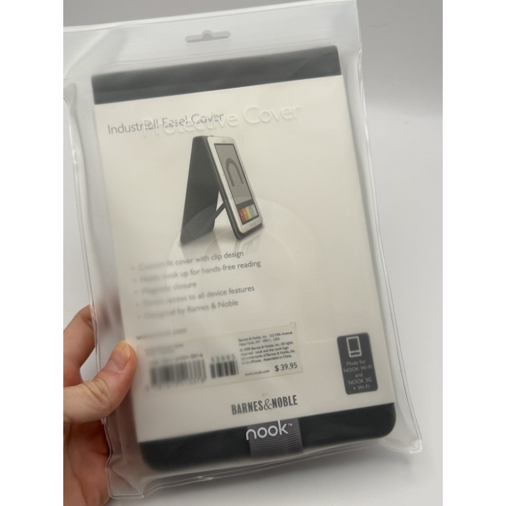 Barnes & Noble NOOK Industriell Easel Cover Charcoal 1st Gen WiFi 3G New